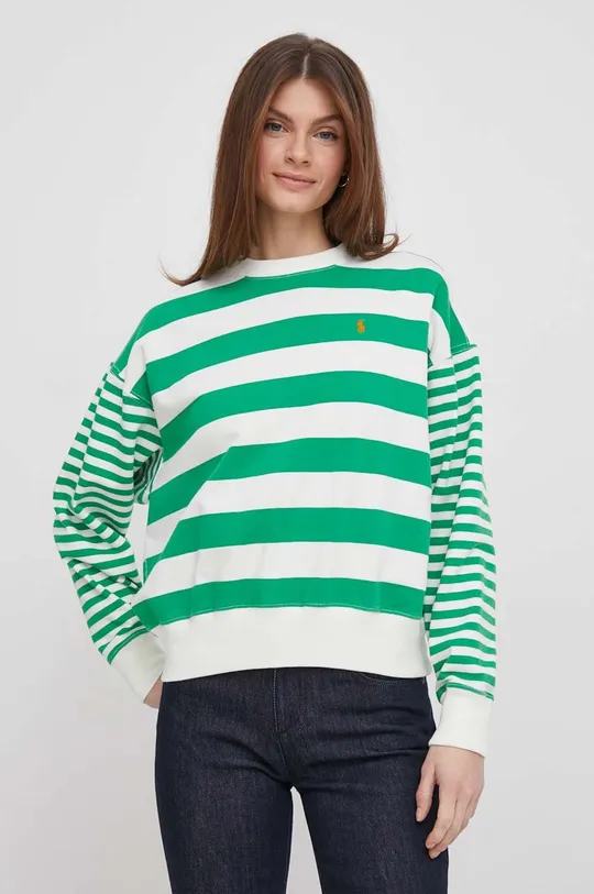 πράσινο Βαμβακερή μπλούζα Polo Ralph Lauren Γυναικεία