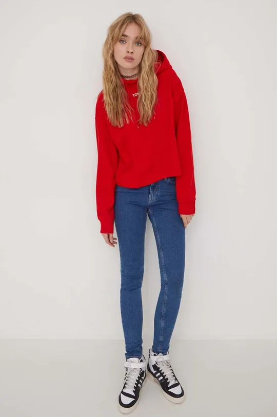 Tommy Jeans bluza czerwony