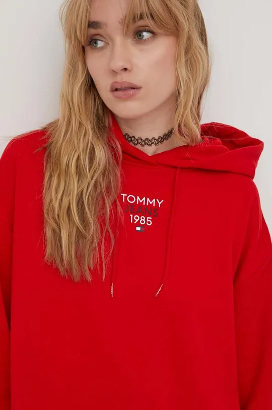 červená Mikina Tommy Jeans