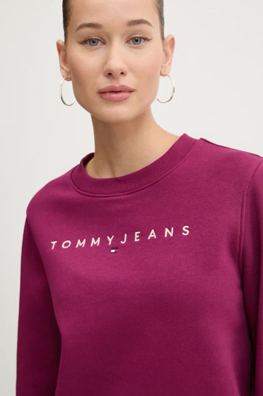 Суичър Tommy Jeans виолетов DW0DW17323