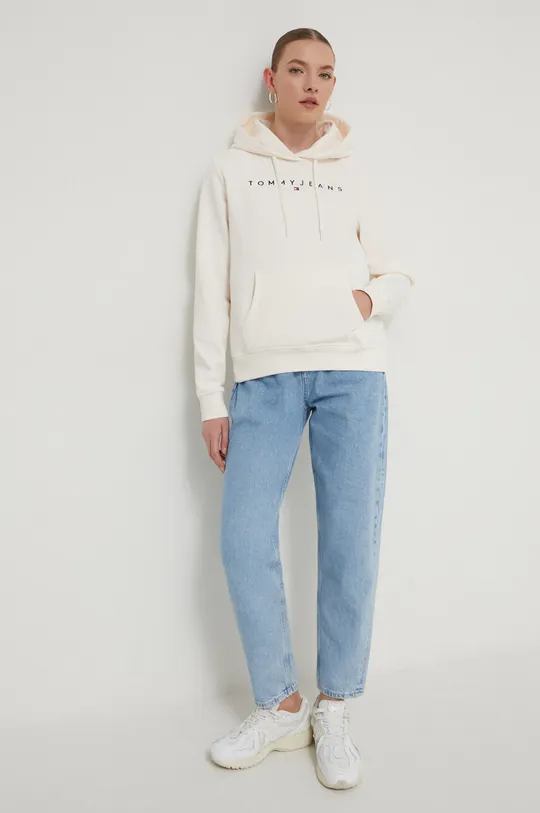 Tommy Jeans bluza beżowy