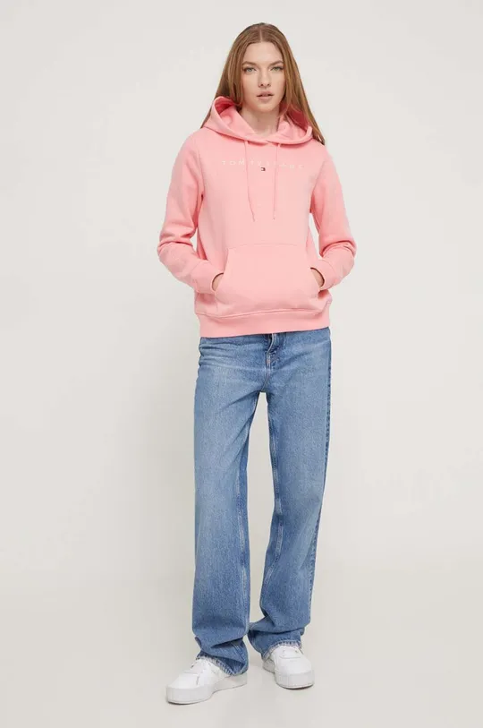 Tommy Jeans bluza różowy
