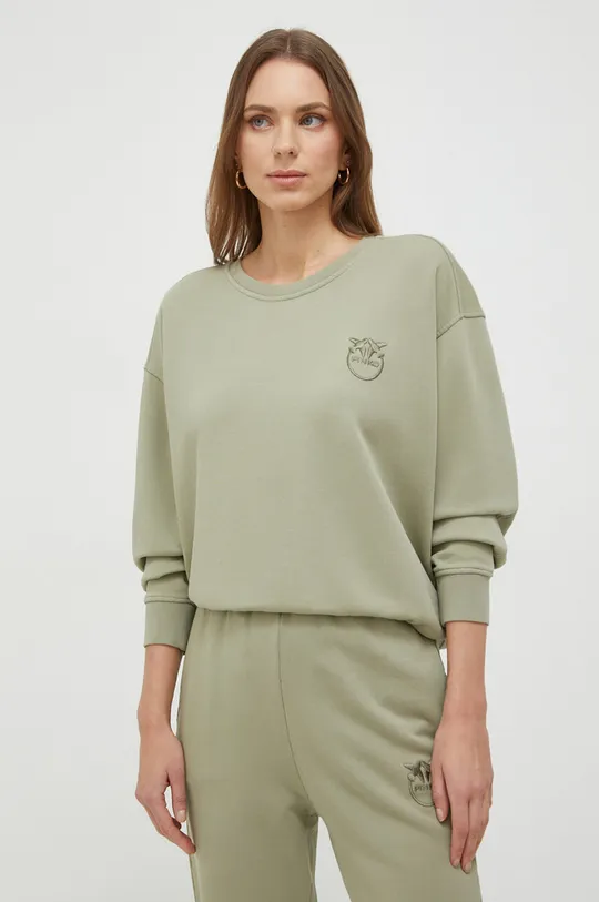 πράσινο Βαμβακερή μπλούζα Pinko Γυναικεία