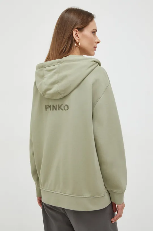 Βαμβακερή μπλούζα Pinko Κύριο υλικό: 100% Βαμβάκι Φόδρα κουκούλας: 100% Βαμβάκι Εφαρμογή: 100% Πολυεστέρας Πρόσθετο υλικό: 95% Βαμβάκι, 5% Σπαντέξ
