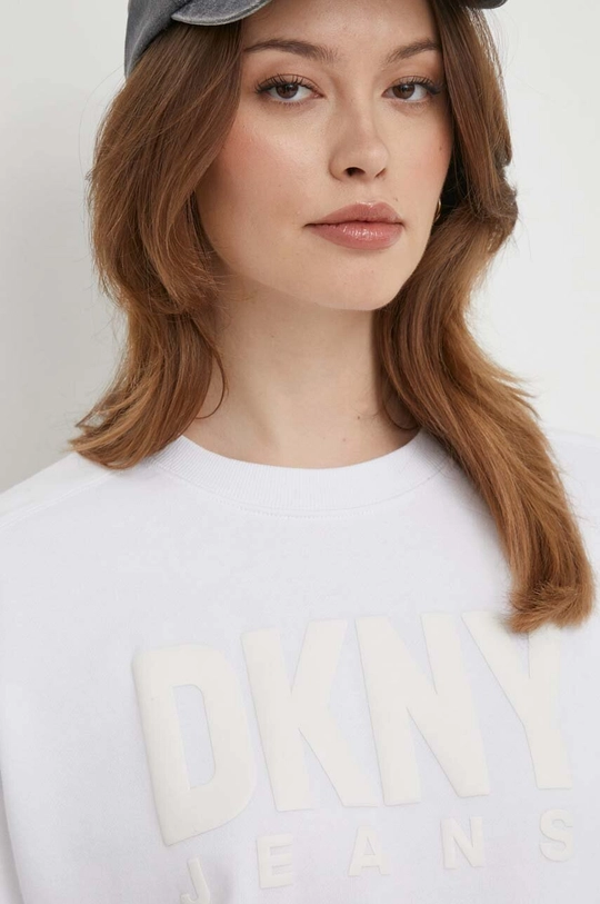 biały Dkny bluza bawełniana