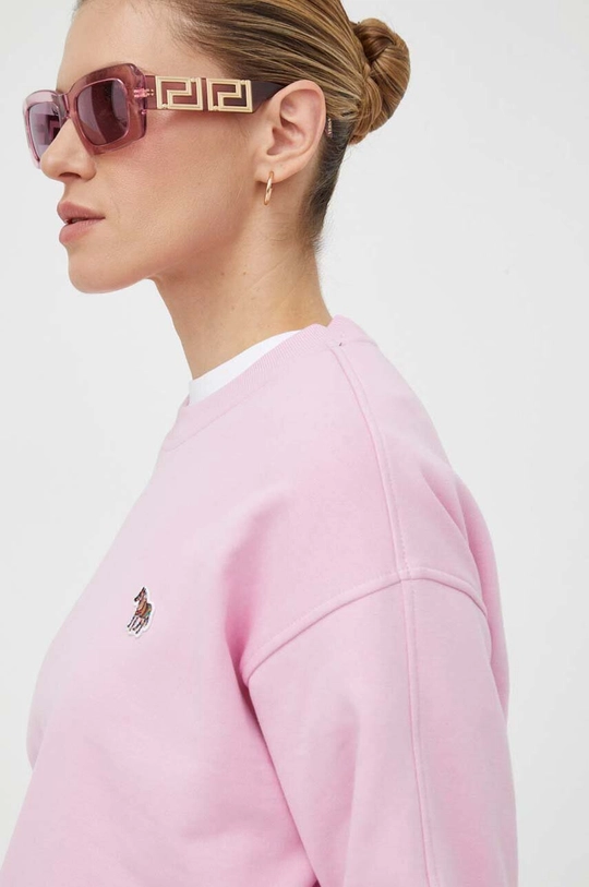 różowy PS Paul Smith bluza bawełniana