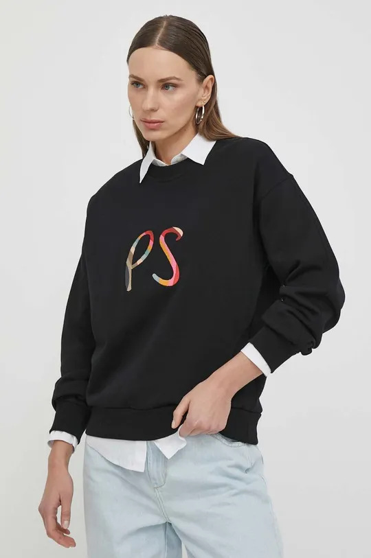 чёрный Хлопковая кофта PS Paul Smith Женский