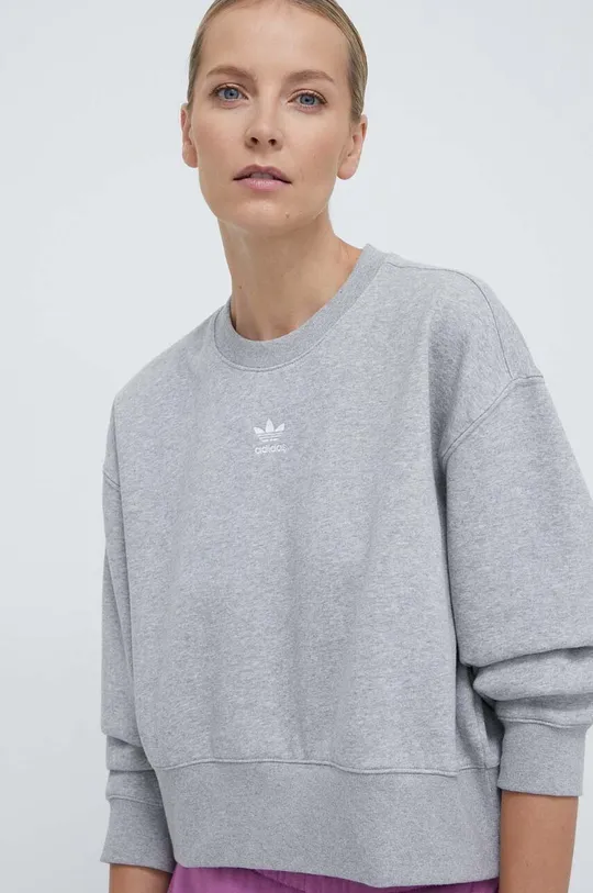 siva Dukserica adidas Originals Essentials Crew Sweatshirt Ženski