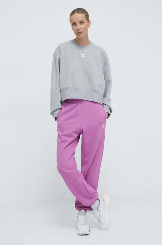 Pulover adidas Originals Essentials Crew Sweatshirt siva