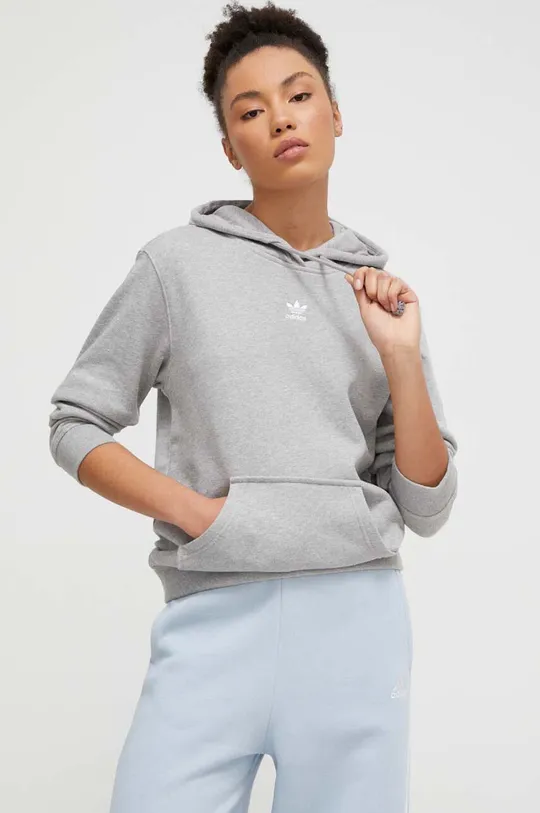 sivá Bavlnená mikina adidas Originals