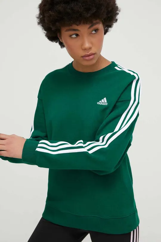 πράσινο Βαμβακερή μπλούζα adidas 0
