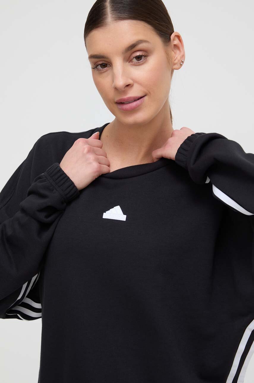 Кофта adidas женская цвет чёрный узор | ANSWEAR.ua