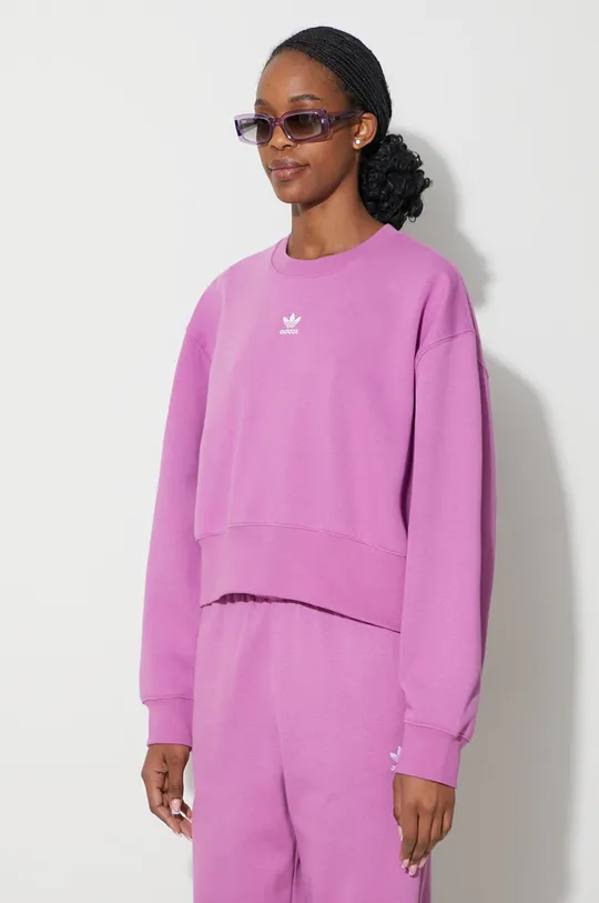 roz adidas Originals bluză Adicolor Essentials Crew Sweatshirt