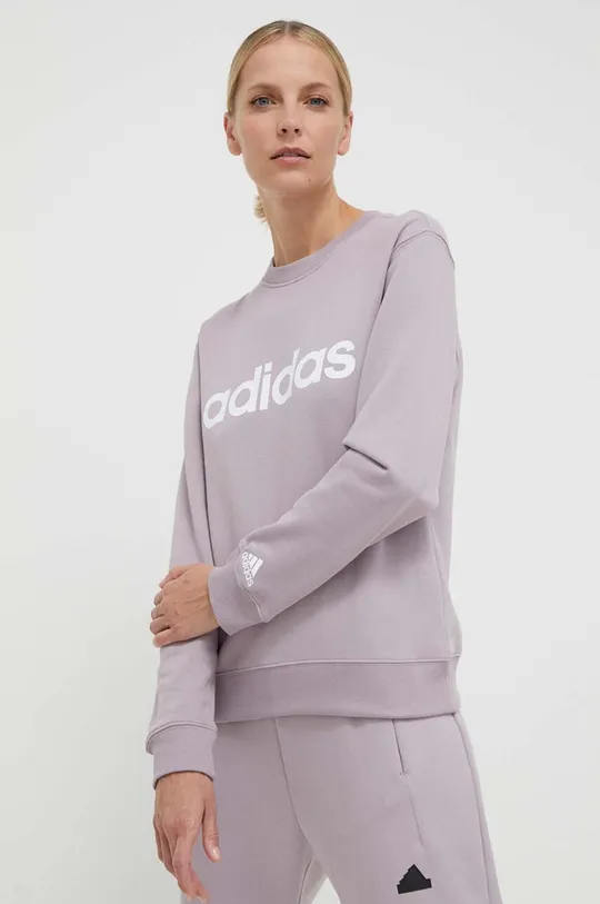 ροζ Βαμβακερή μπλούζα adidas 0 Γυναικεία