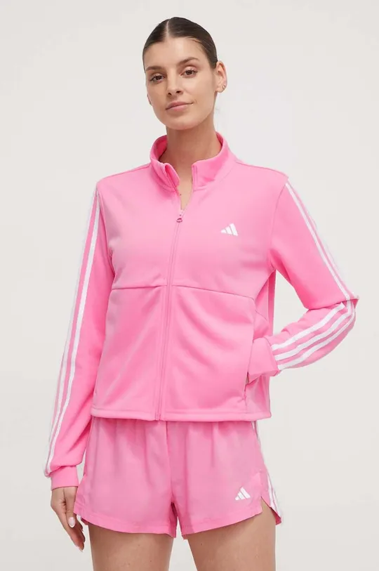 roza Dukserica za trening adidas Performance Ženski