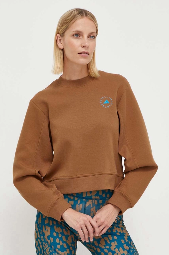 brązowy adidas by Stella McCartney bluza dresowa Timber Damski