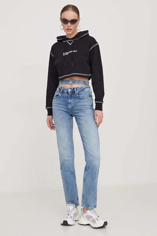 Pulover Karl Lagerfeld Jeans črna