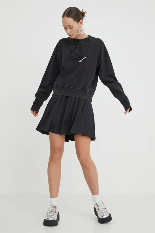črna Bombažen pulover Karl Lagerfeld Jeans Ženski