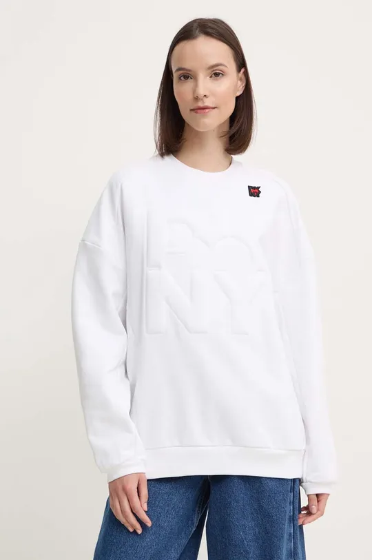 λευκό Βαμβακερή μπλούζα Dkny HEART OF NY Γυναικεία