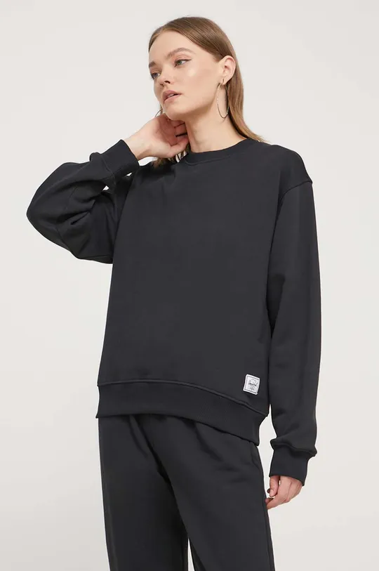 črna Bombažen pulover Herschel Ženski