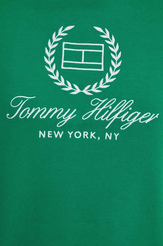 Bavlnená mikina Tommy Hilfiger WW0WW41758 zelená