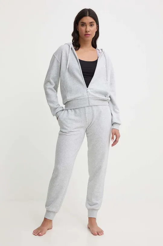 Emporio Armani Underwear kapucnis pulcsi otthoni viseletre szürke