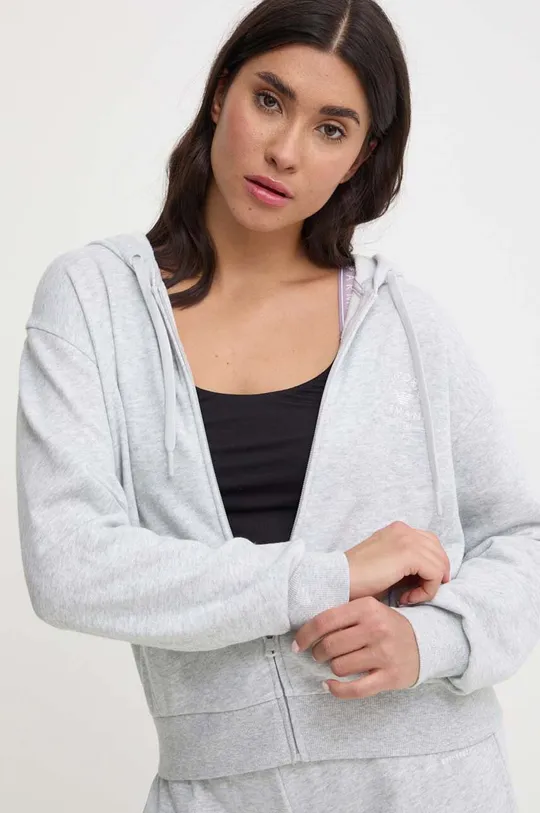 szürke Emporio Armani Underwear kapucnis pulcsi otthoni viseletre