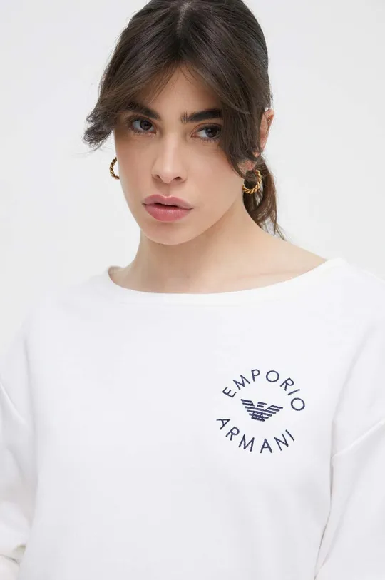 Emporio Armani Underwear bluza plażowa biały