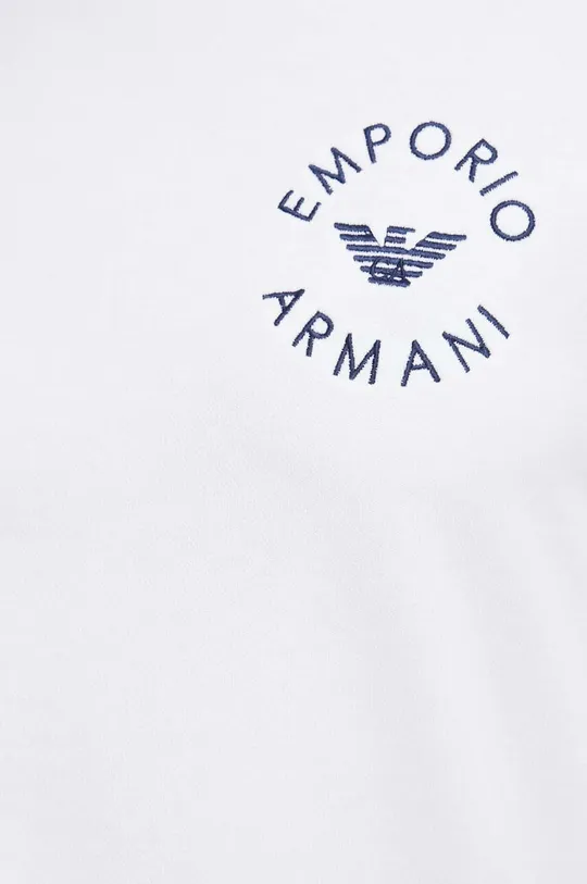 biela Plážová mikina Emporio Armani Underwear