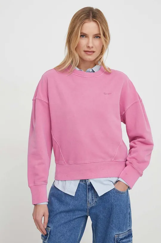 różowy Pepe Jeans bluza Damski