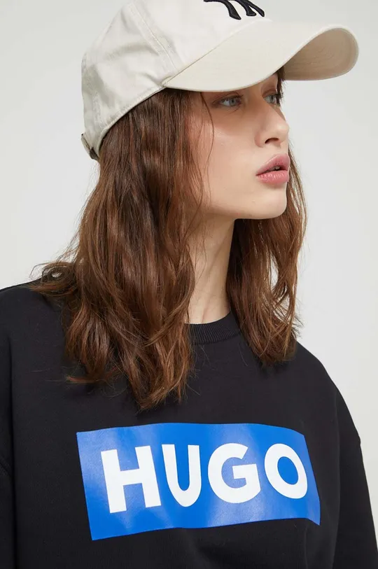 czarny Hugo Blue bluza bawełniana