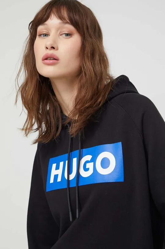 czarny Hugo Blue bluza bawełniana