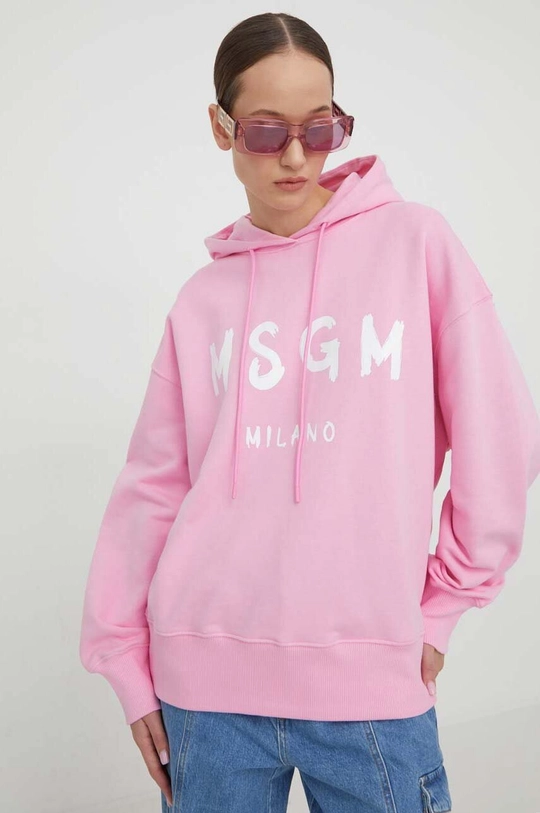 rosa MSGM felpa in cotone Donna