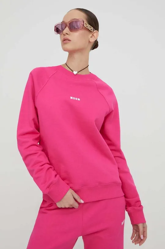 ροζ Βαμβακερή μπλούζα MSGM