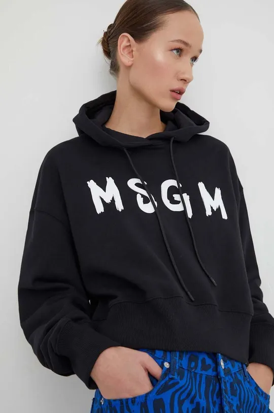 črna Bombažen pulover MSGM