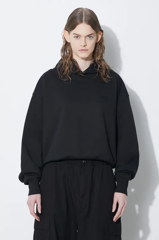 black Y-3 sweatshirt French Terry Boxy Hoodie Women’s