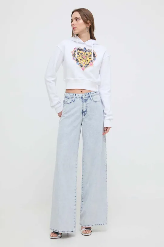 Versace Jeans Couture bluza bawełniana biały