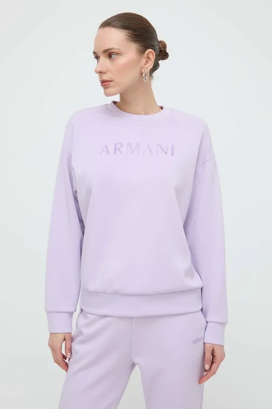 ljubičasta Dukserica Armani Exchange Ženski