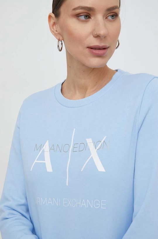 блакитний Бавовняна кофта Armani Exchange