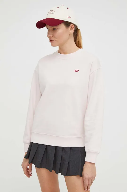 roza Bombažen pulover Levi's Ženski