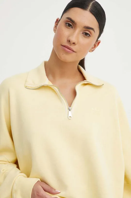 yellow adidas Originals cotton sweatshirt