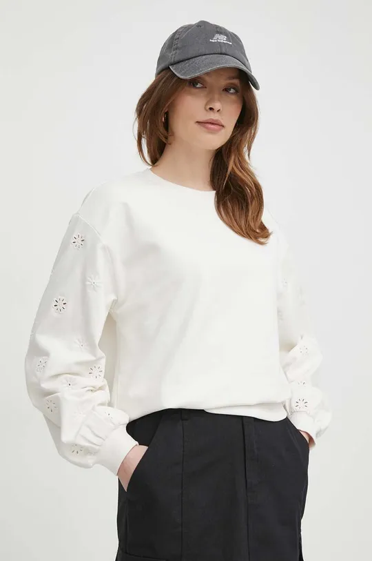 λευκό Βαμβακερή μπλούζα United Colors of Benetton Γυναικεία