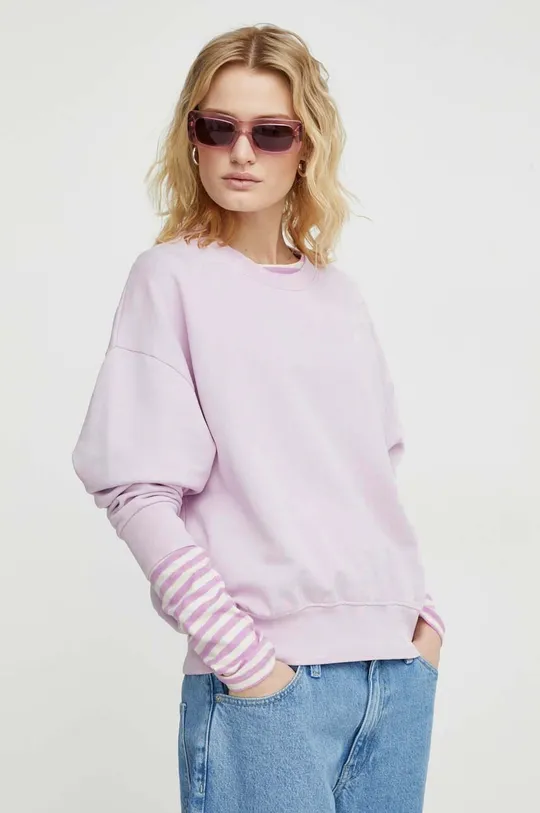roza Bombažen pulover Marc O'Polo Ženski
