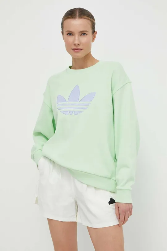 зелёный Кофта adidas Originals Женский