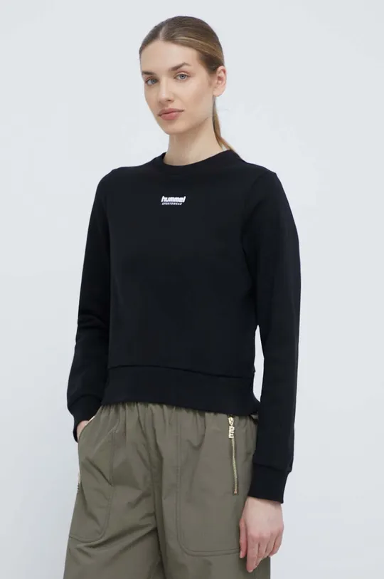 črna Bombažen pulover Hummel