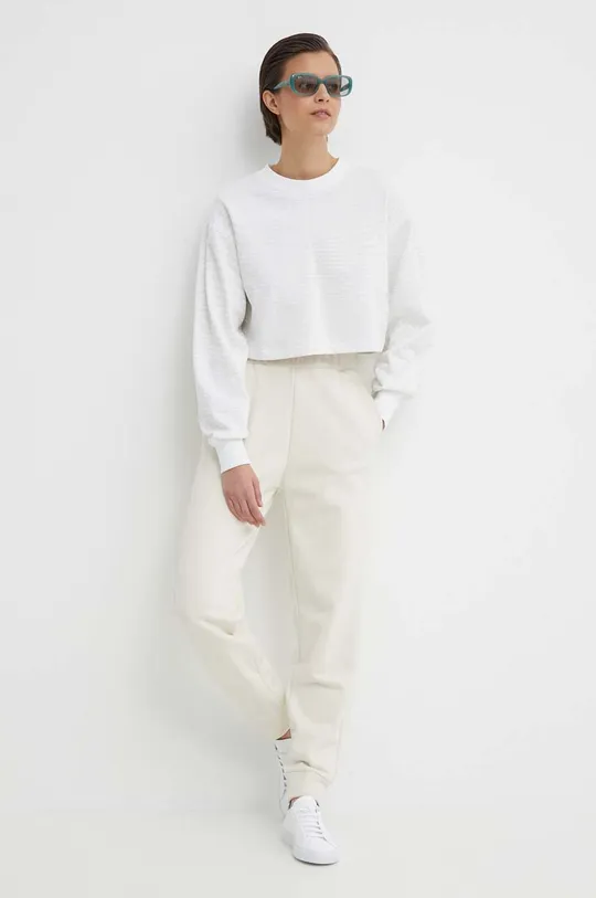 Pamučna dukserica Calvin Klein Jeans bijela