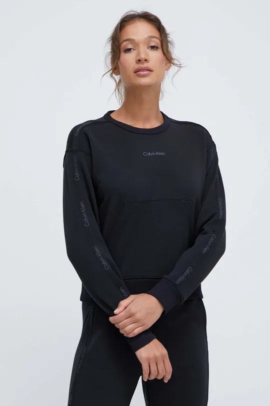 czarny Calvin Klein Performance bluza dresowa Damski