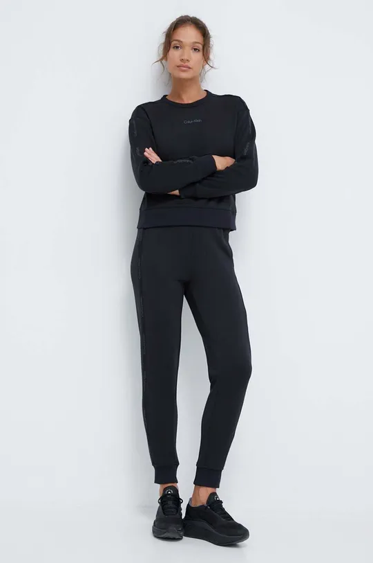 Pulover od trenirke Calvin Klein Performance črna