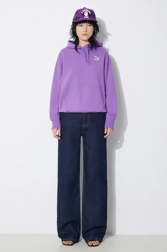 Puma cotton sweatshirt BETTER CLASSIC violet