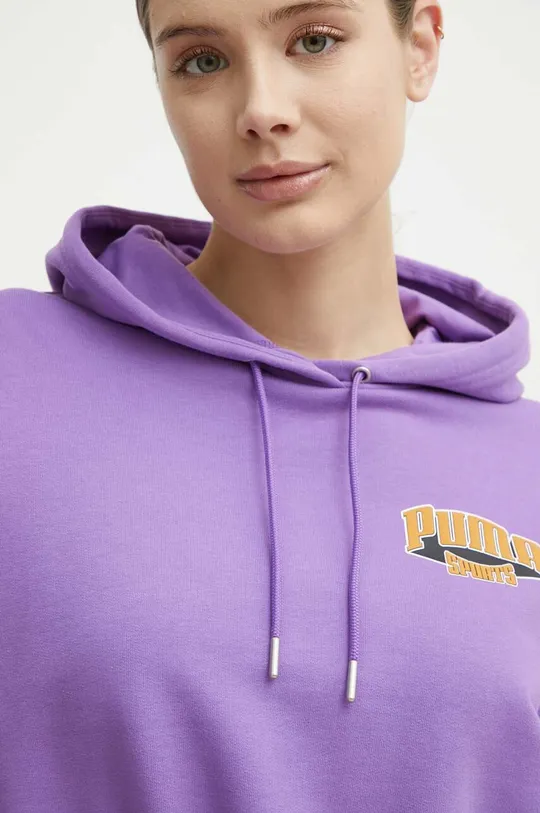 фиолетовой Хлопковая кофта Puma